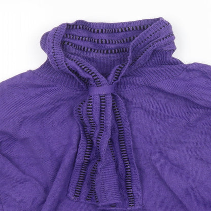 Envy Womens Purple   Pullover Jumper Size M