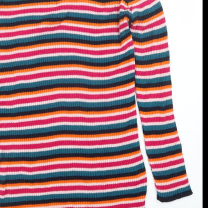 rokoko Womens Multicoloured Striped  Pullover Jumper Size XS