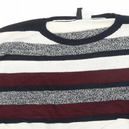 Womens UK Size S Divided Multicoloured Pullover Jumper
