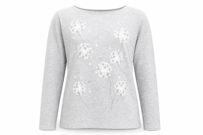 Womens UK Size 12 M&Co Grey Pullover Jumper