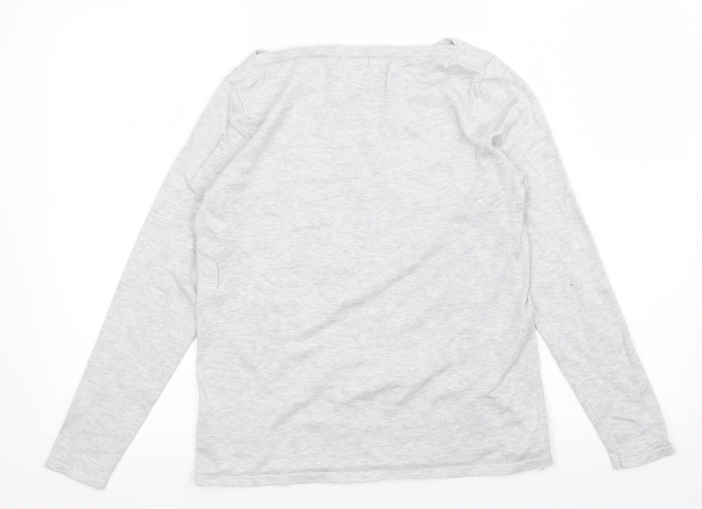 Womens UK Size 12 M&Co Grey Pullover Jumper