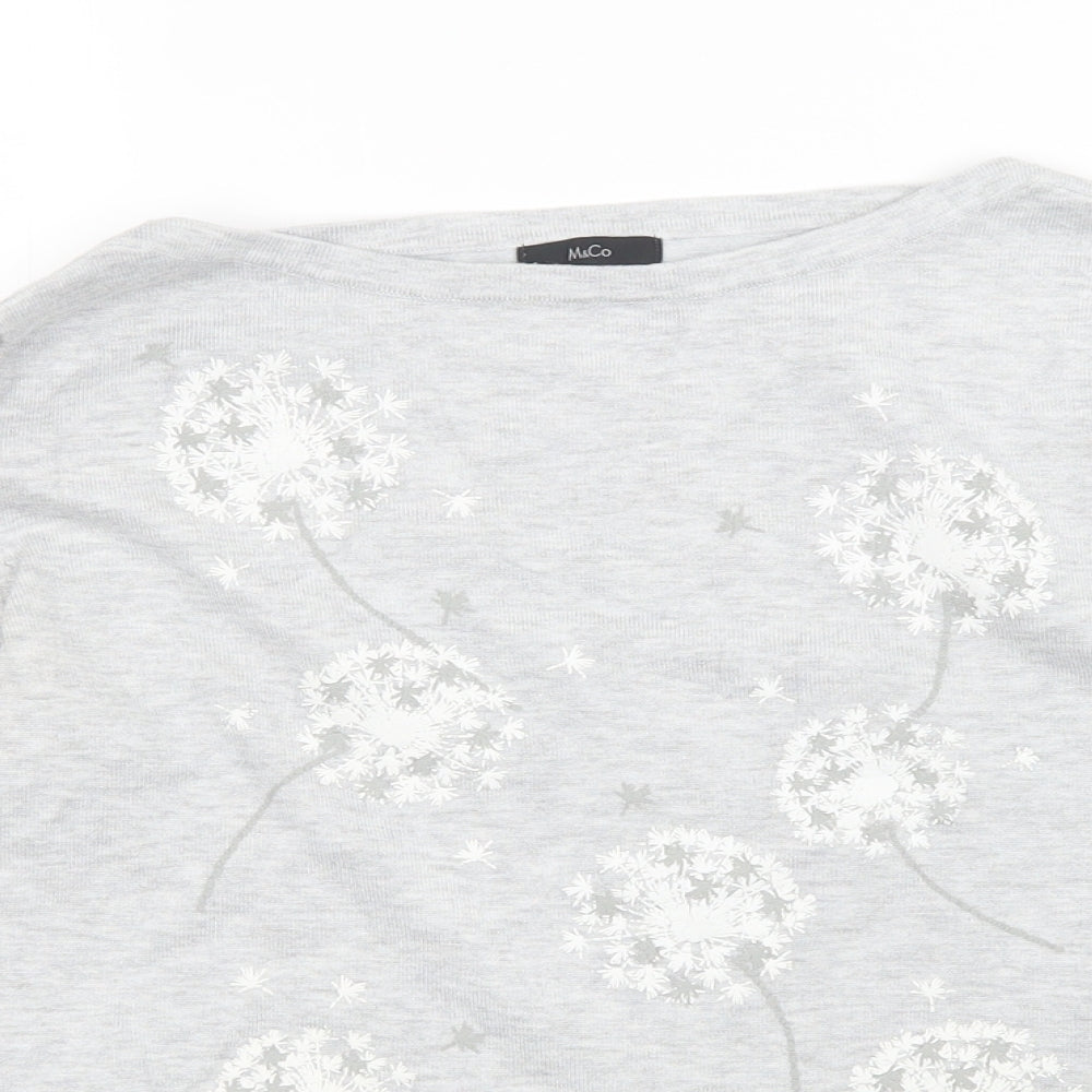 Womens UK Size 12 M&Co Grey Pullover Jumper