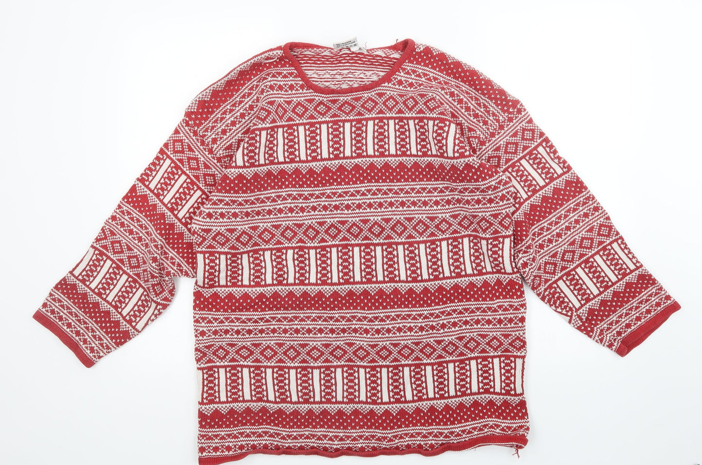 Womens UK Size M H&M Red Pullover Jumper