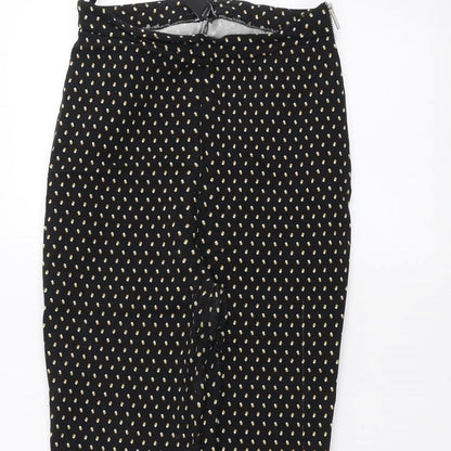 New Look Womens Black Polka Dot  Trousers  Size 12 L25 in