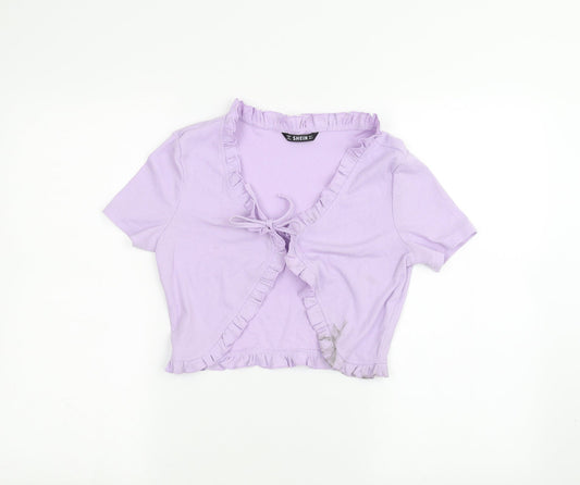 SheIn Womens Purple   Cardigan Jumper Size S