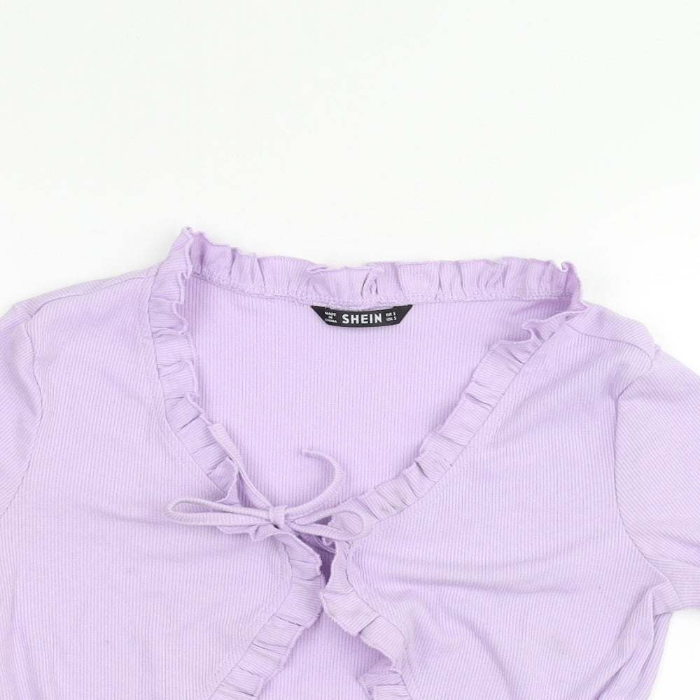 SheIn Womens Purple   Cardigan Jumper Size S