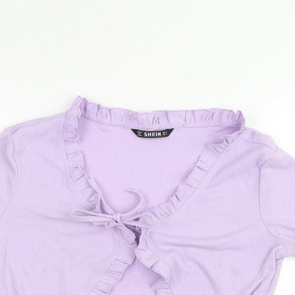 SheIn Womens Purple   Cardigan Jumper Size S