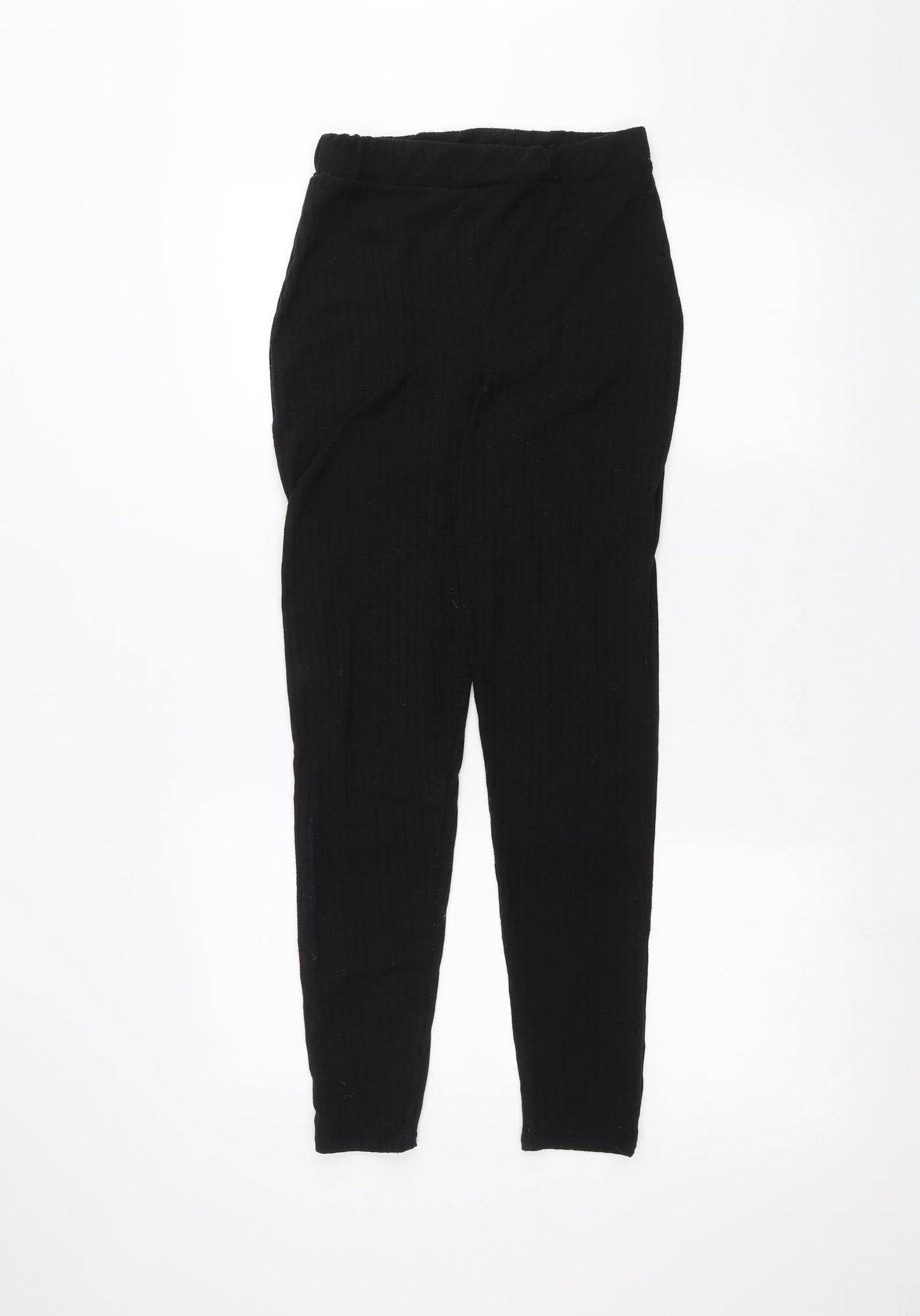 Womens UK Size 10 Boohoo Regular Fit  Black Trousers