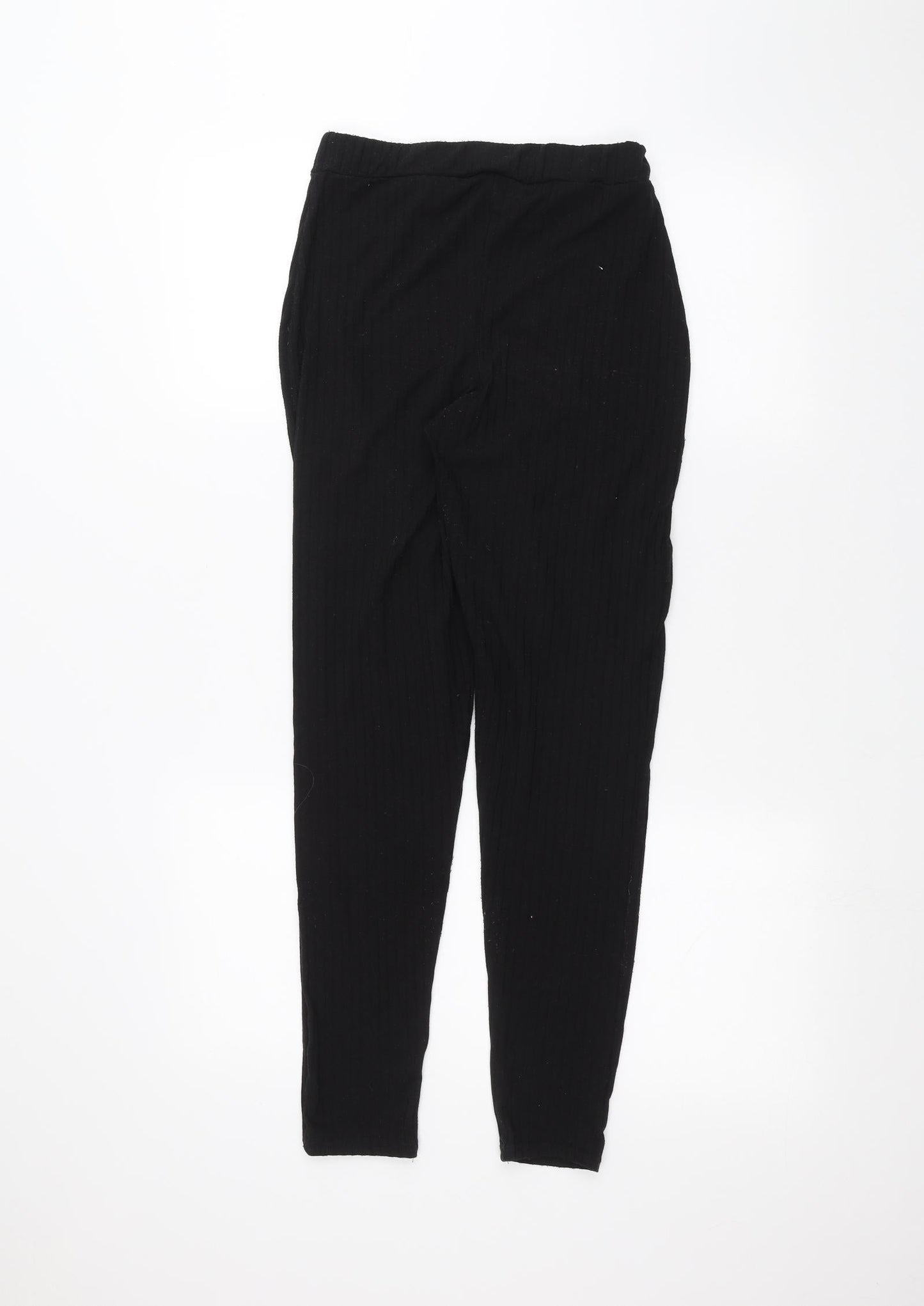 Womens UK Size 10 Boohoo Regular Fit  Black Trousers
