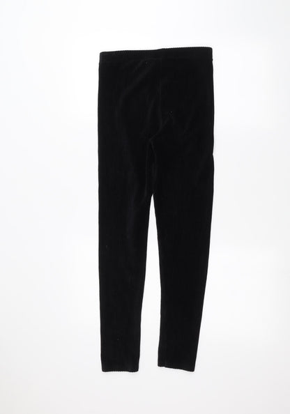 M&Co Girls Black   Sweatpants Trousers Size 11-12 Years