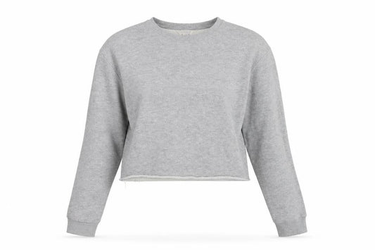 Front view of Miss Selfridge women’s grey jumper, size UK 8
