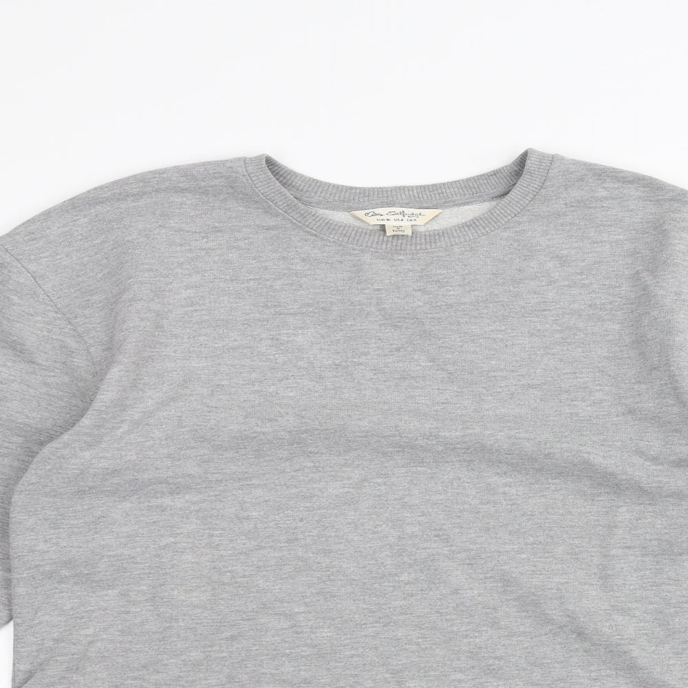 Womens UK Size 8 Miss Selfridge Grey Pullover Jumper