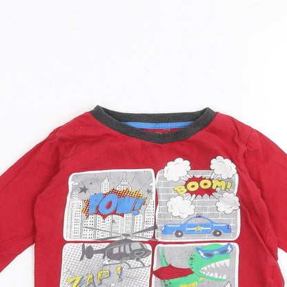Matalan Baby Red   Basic T-Shirt Size 12-18 Months