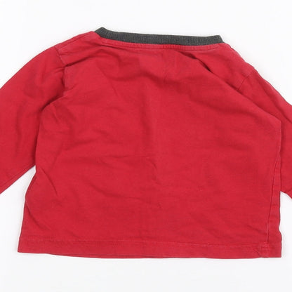 Matalan Baby Red   Basic T-Shirt Size 12-18 Months