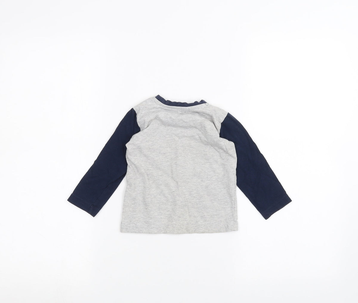 Matalan Baby Grey   Basic T-Shirt Size 12-18 Months  - Fire Engine