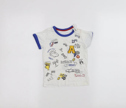 Matalan Baby White   Basic T-Shirt Size 12-18 Months
