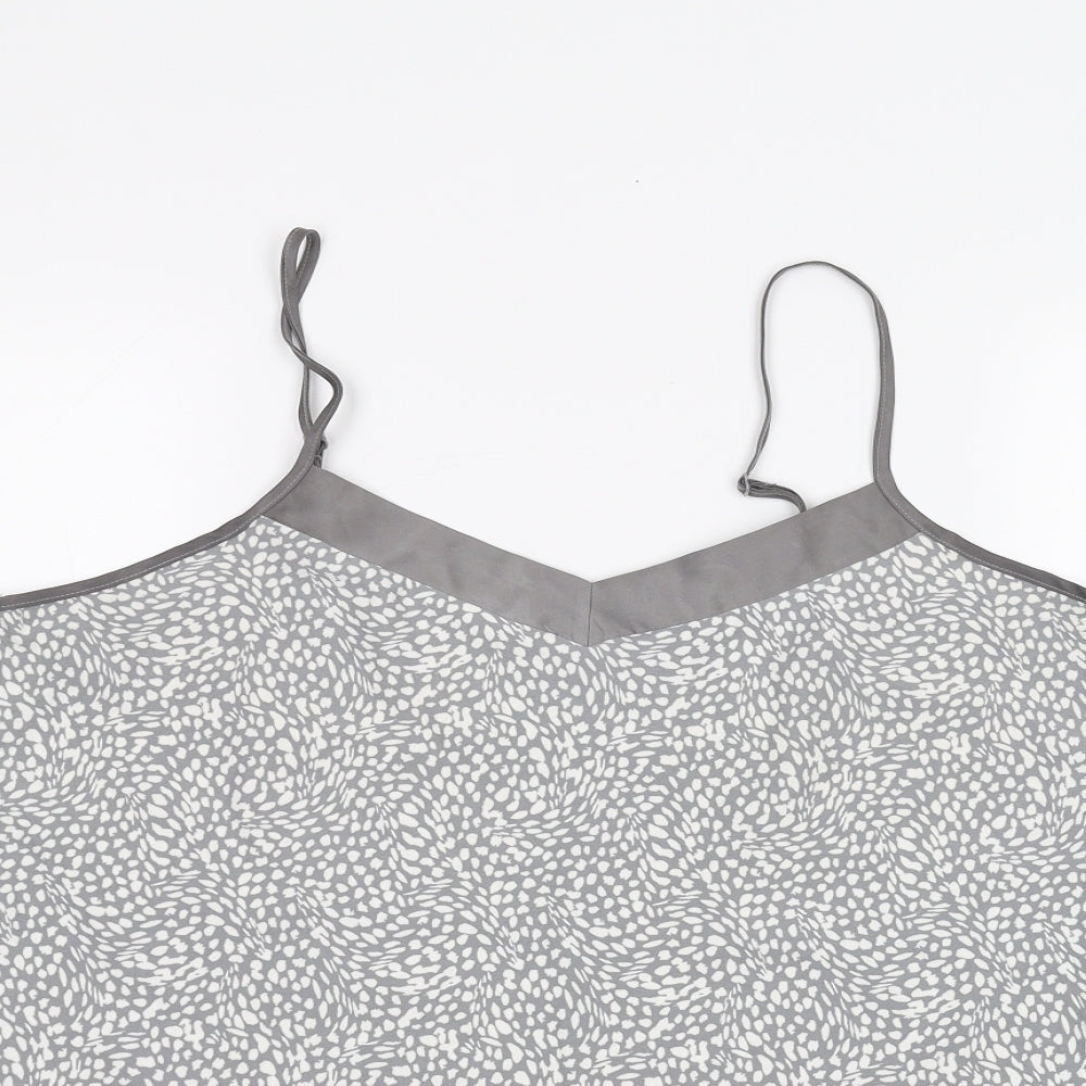 Primark Womens Grey Animal Print  Basic Blouse Size M  - Love to lounge