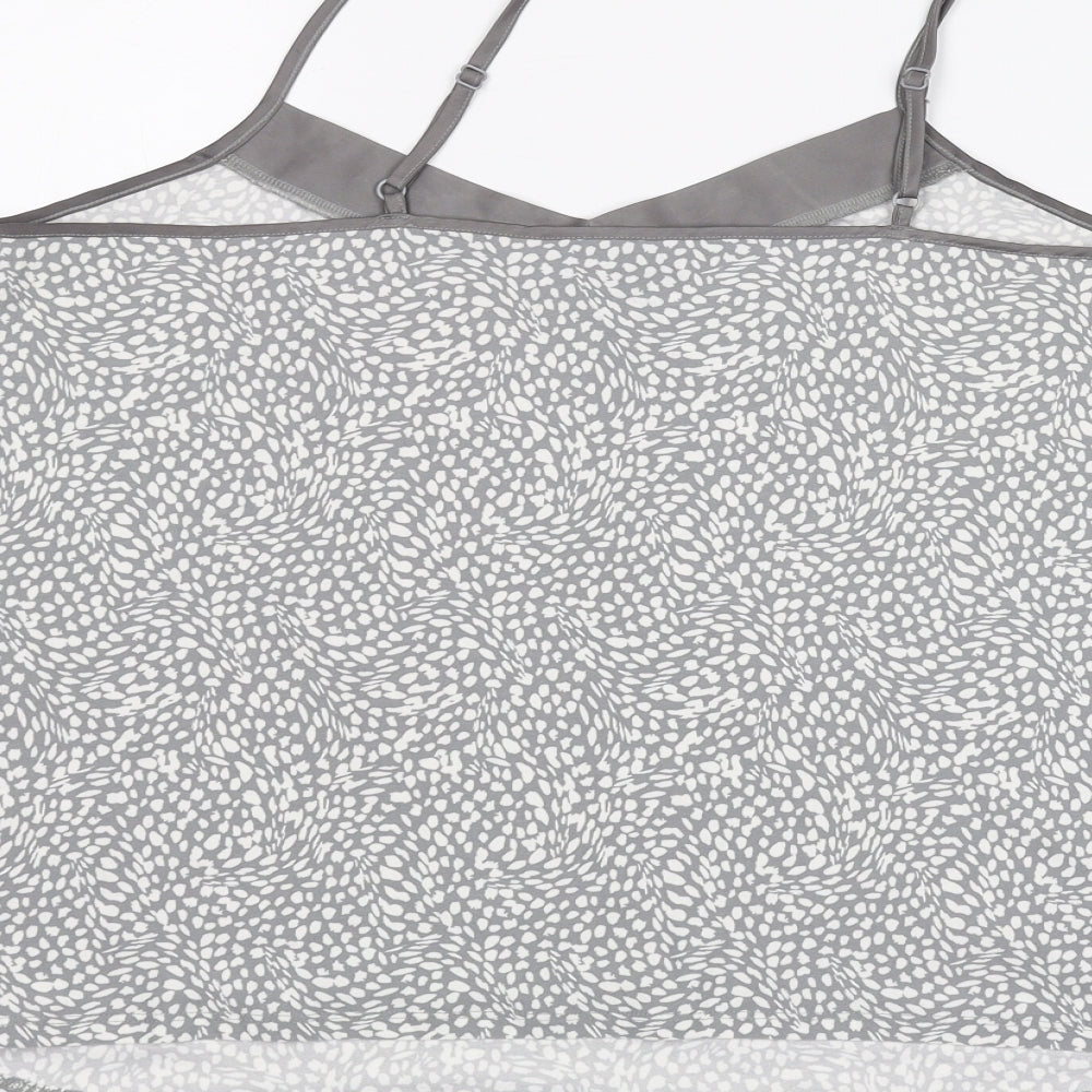 Primark Womens Grey Animal Print  Basic Blouse Size M  - Love to lounge