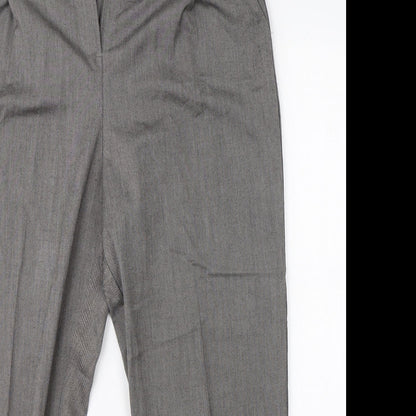 Very Womens Grey   Dress Pants Trousers Size 14 L24 in