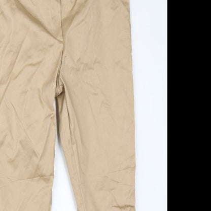 Womens UK Size 18 H&M Regular Fit Chino Brown Trousers