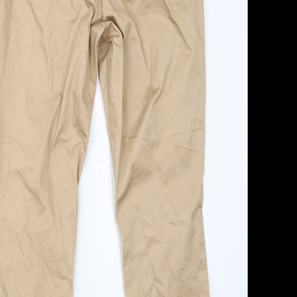 Womens UK Size 18 H&M Regular Fit Chino Brown Trousers