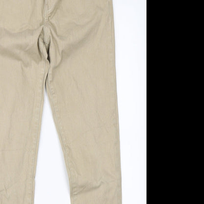 Womens UK Size 28 in Yes Yes Regular Fit Chino Beige Trousers