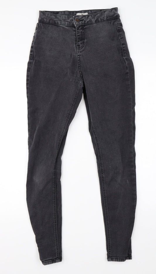 TU Womens Black  Denim Skinny Jeans Size 8 L26 in