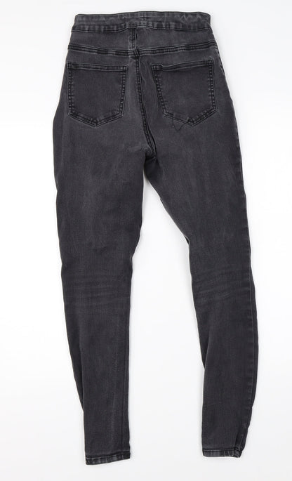 TU Womens Black  Denim Skinny Jeans Size 8 L26 in