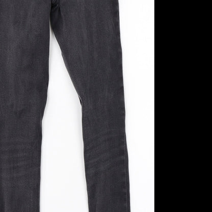 TU Womens Black  Denim Skinny Jeans Size 8 L26 in