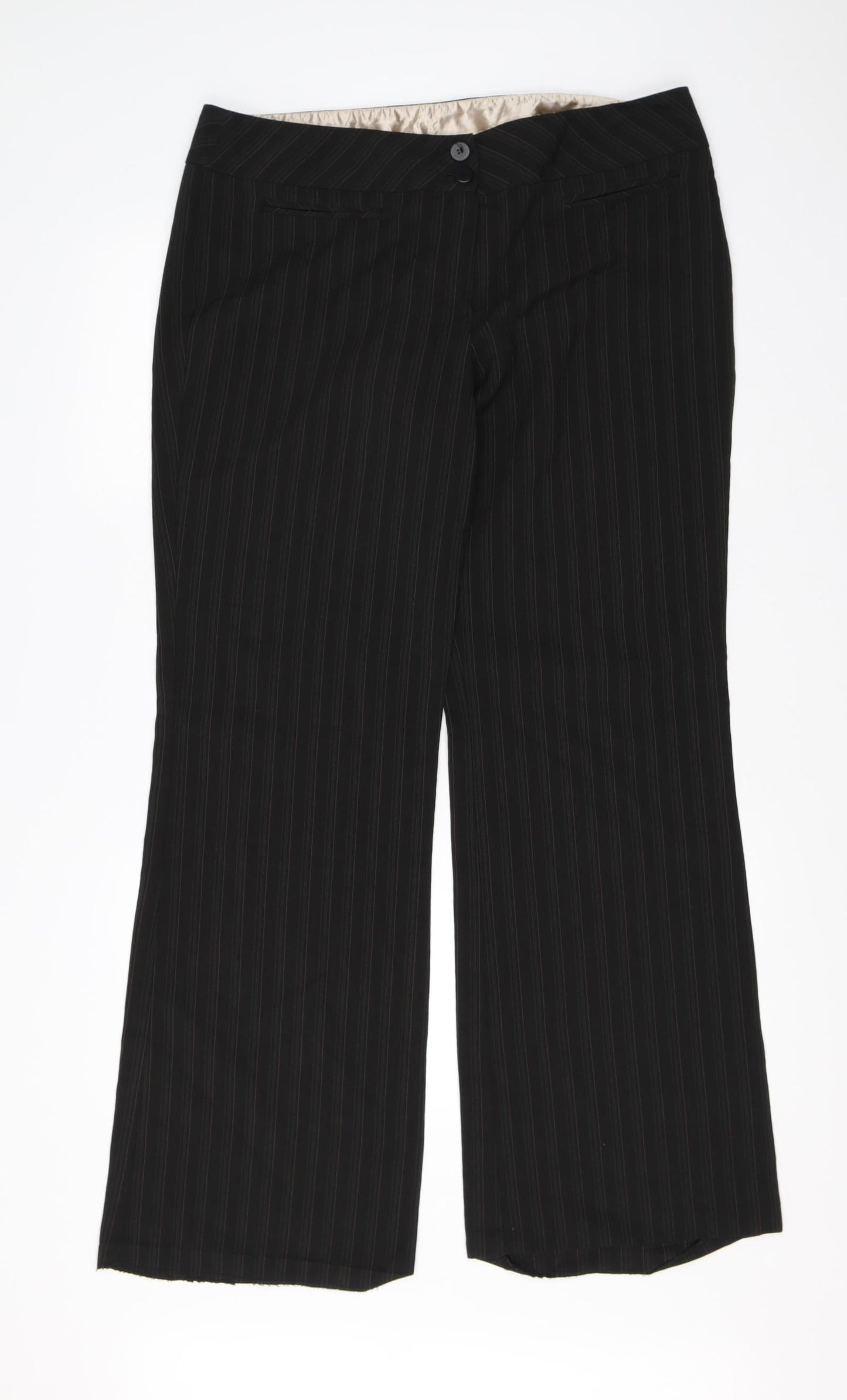 New Look Womens Black   Dress Pants Trousers Size 16 L30 in
