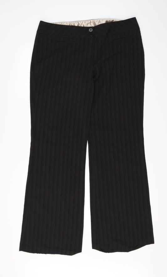 New Look Womens Black   Dress Pants Trousers Size 16 L30 in