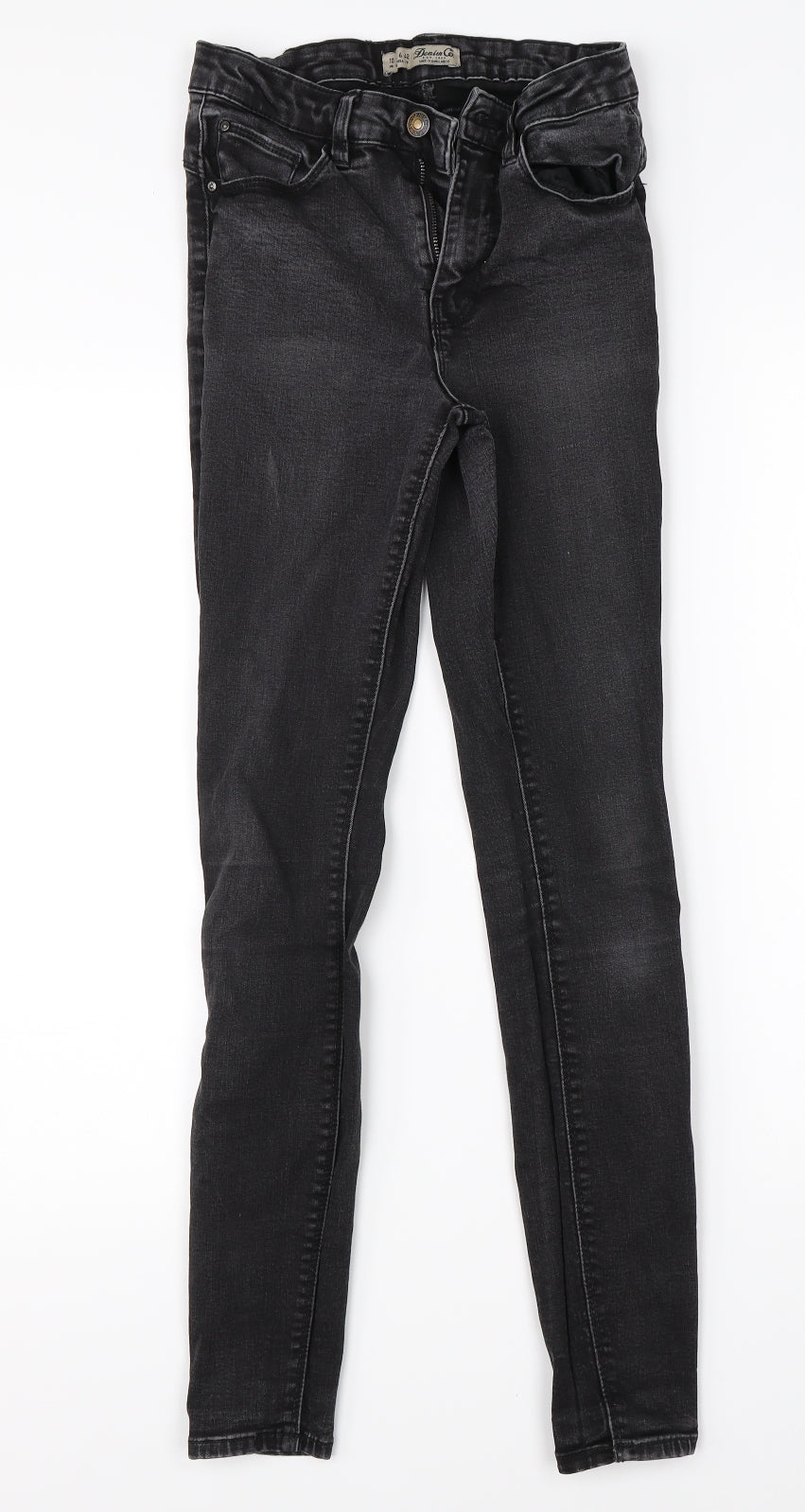 Denim Co Womens Black  Denim Skinny Jeans Size 10 L28 in