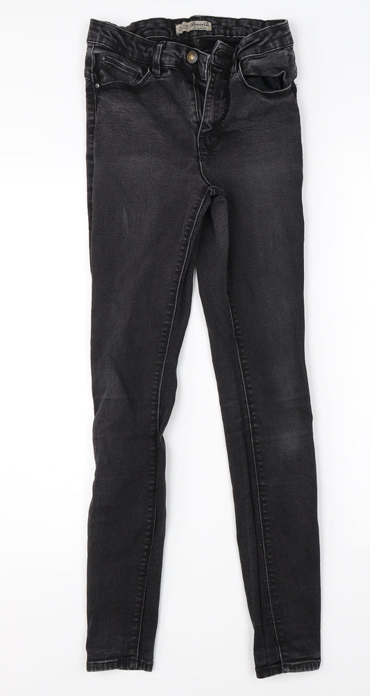 Denim Co Womens Black  Denim Skinny Jeans Size 10 L28 in