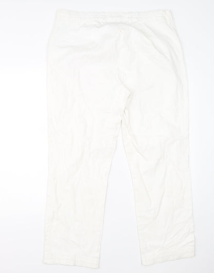 Ulla Popken Womens White   Trousers  Size 18 L28 in