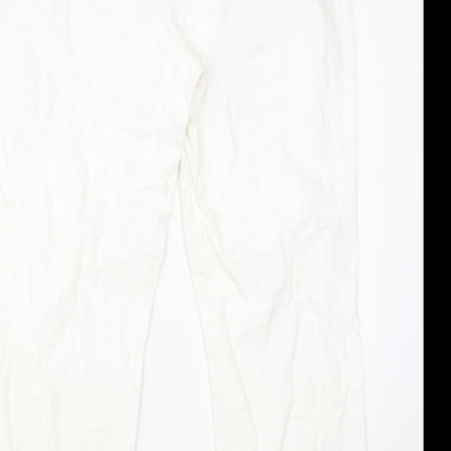Ulla Popken Womens White   Trousers  Size 18 L28 in