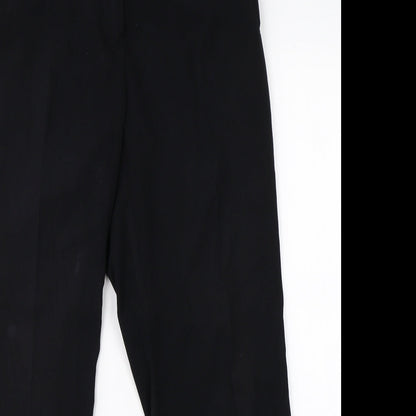 Womens UK Size 14 M&S Regular Fit Dress Pants Black Trousers