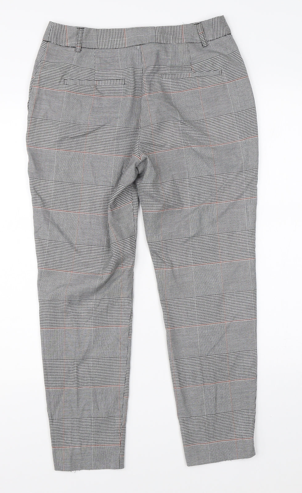 Womens UK Size 8 Preworn Regular Fit Dress Pants White Trousers