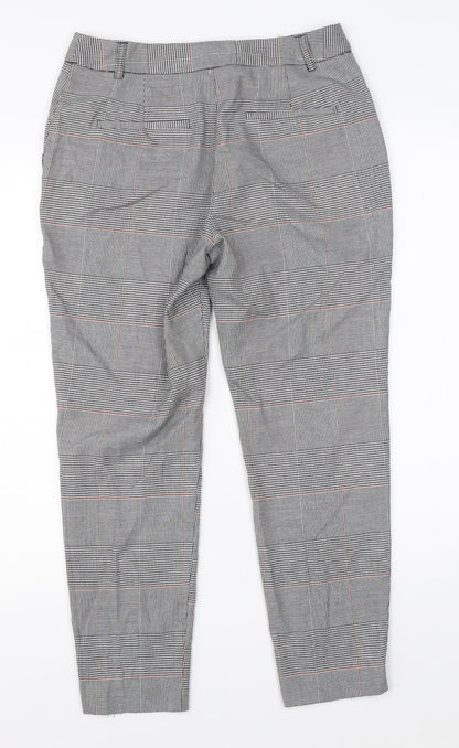 Womens UK Size 8 Preworn Regular Fit Dress Pants White Trousers
