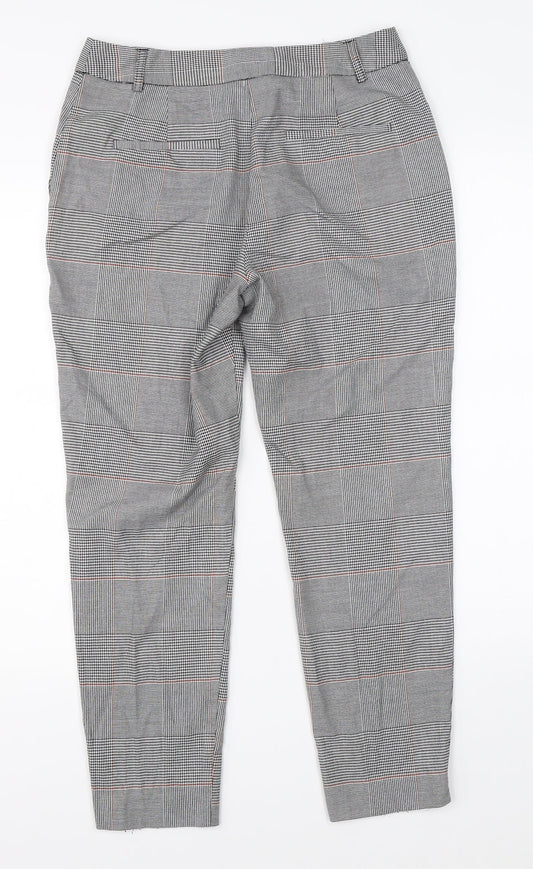 Womens UK Size 8 Preworn Regular Fit Dress Pants White Trousers
