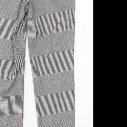 Womens UK Size 8 Preworn Regular Fit Dress Pants White Trousers