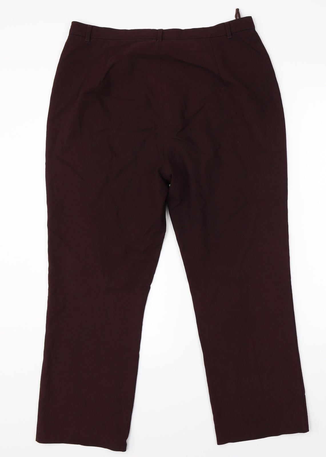 Womens UK Size 34 in M&S Regular Fit Dress Pants Red Trousers