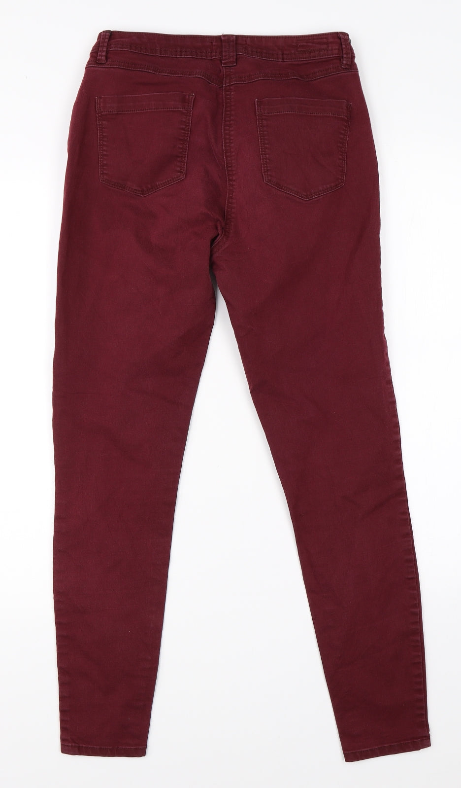Womens UK Size 10 Papaya Regular Fit Skinny Red Jeans