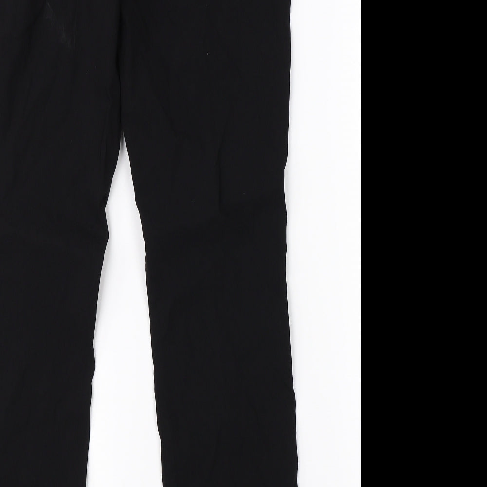 Womens UK Size 12 Casual Club Regular Fit Dress Pants Black Trousers