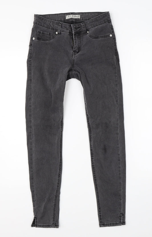 Denim Co Womens Black  Denim Skinny Jeans Size 8 L25 in