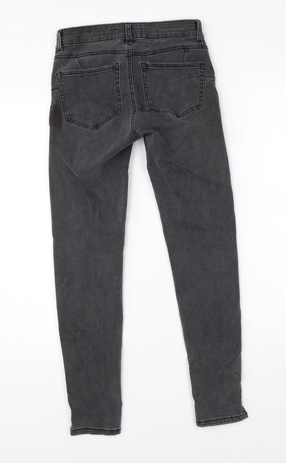 Denim Co Womens Black  Denim Skinny Jeans Size 8 L25 in