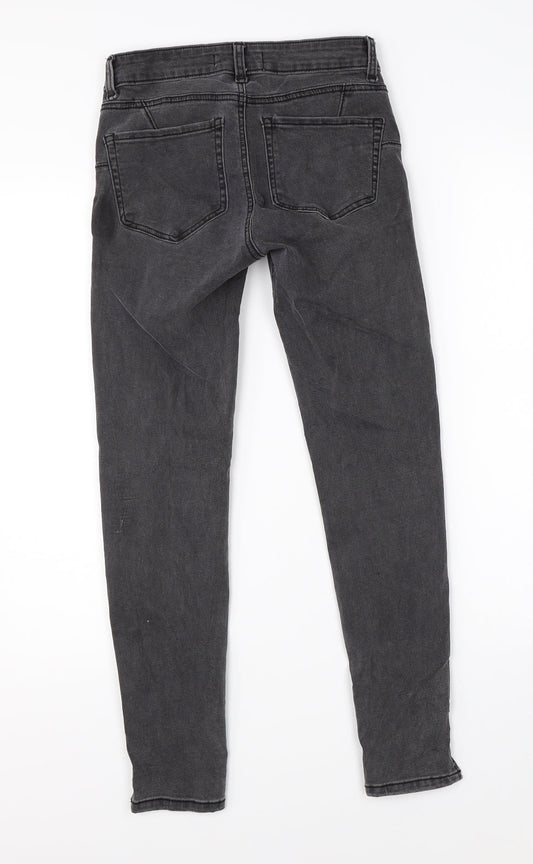 Denim Co Womens Black  Denim Skinny Jeans Size 8 L25 in