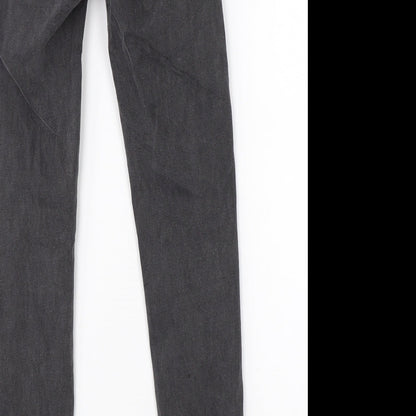 Denim Co Womens Black  Denim Skinny Jeans Size 8 L25 in