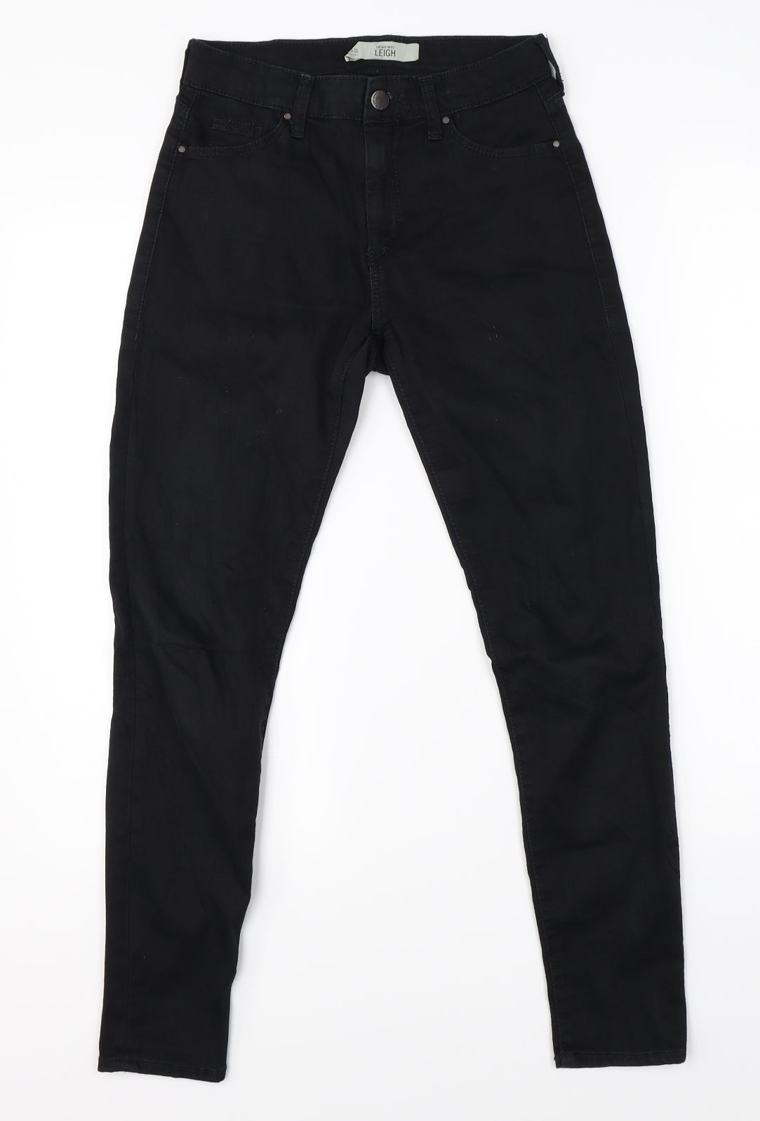 Topshop Womens Black  Denim Skinny Jeans Size 26 in L30 in