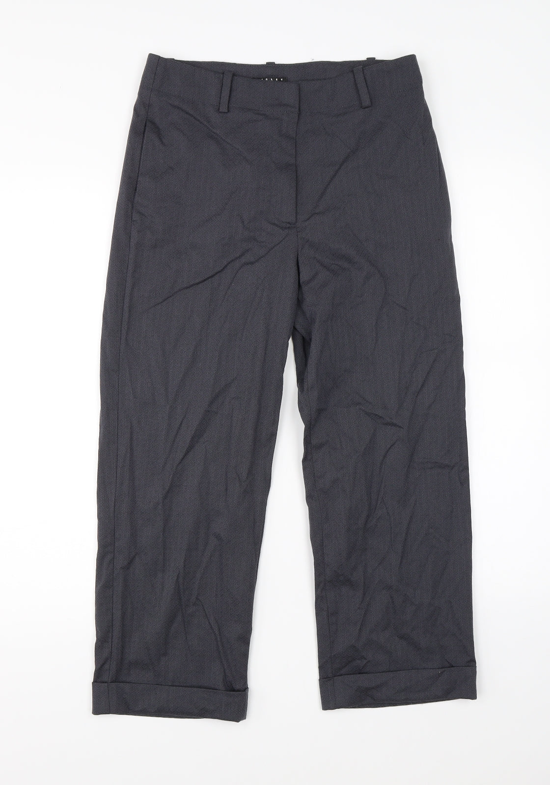 Womens UK Size 6 Sisley Regular Fit Dress Pants Grey Trousers