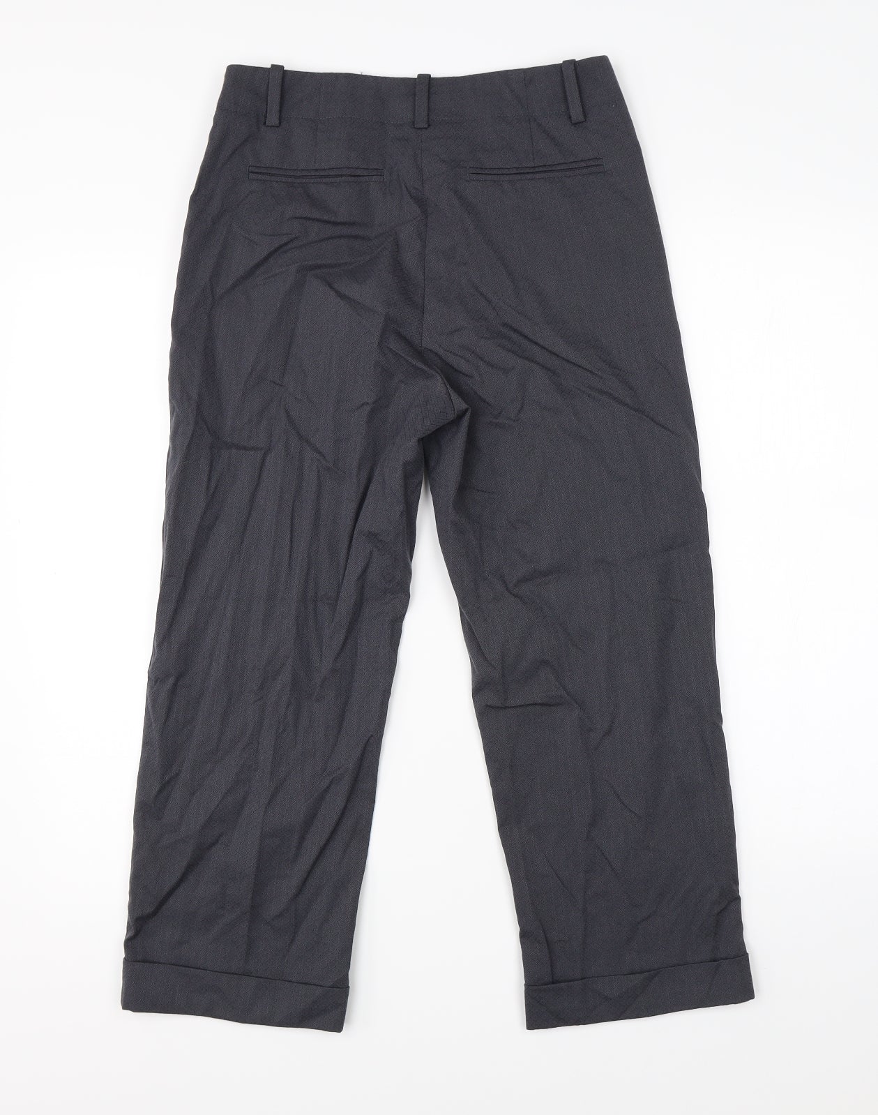 Womens UK Size 6 Sisley Regular Fit Dress Pants Grey Trousers